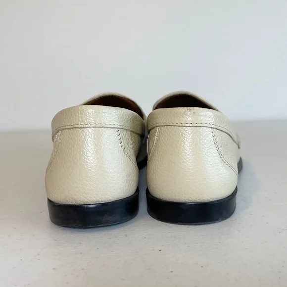 Zara Beige Loafers with Gold Detail - Picture 3 of 5